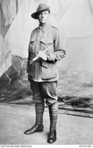 Private Charles Herbert Cane. Image courtesy Australian War Memorial.