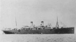 The German merchant raider SMS Cormoran. Image in public domain.