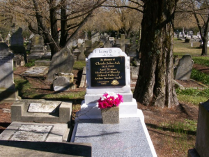 Claude John Ash's headstone, Orange Cemetery. Image courtesy Orange Family History Group.