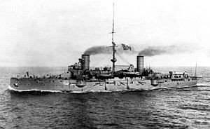 Italian armoured cruiser Giuseppe Garibaldi. Image courtesy Marina Militare.