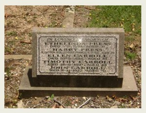 Harry Joseph Press commemorative plaque, Orange Cemetery. Image courtesy Lynne Irvine.