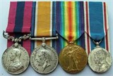 Claude Powter's war medals.