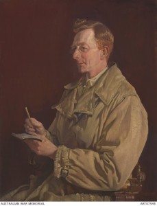 Charles Bean 1924. Portrait by George Lambert. Image courtesy Australian War Memorial.