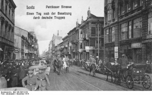 German soldiers in Lodz, December 1914. Image courtesy Deutsches Bundesarchiv.