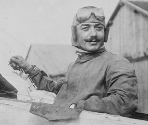 French aviator Aldolphe Pegoud.  Image in public domain.