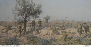 Charge of the 2nd Infantry Brigade at Krithia, 8 May 1915, Charles Wheeler. Image courtesy Australian War Memorial.