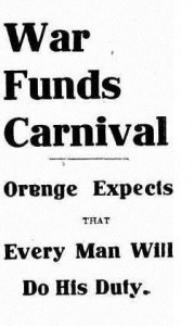 War Funds Carnival