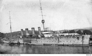 HMAS Sydney, 1915. Image courtesy Australian War Memorial.