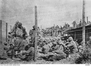 Turkish prisoners of war, Lone Pine, August 1915. Image courtesy Australian War Memorial.