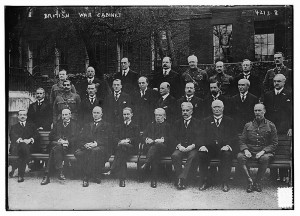 Imperial War Cabinet, 1917, Bain. Image courtesy Library of Congress.