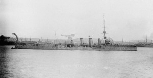 HMS Cleopatra 1915. Image courtesy Imperial War Museum.