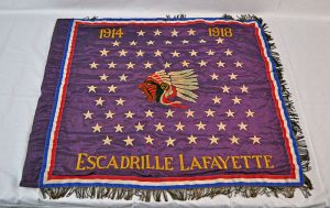 Lafayette Escadrille banner. Image courtesy US Air Force Museum.