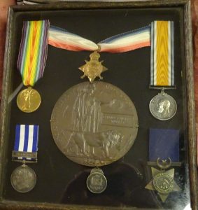 Murray Charles William’s war medals. Image courtesy Image courtesy WE Agland RSL MBE Memorial Museum Orange.