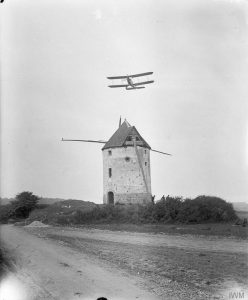 Royal Flying Corps biplane on reconnaisance, August 1916, John Warwick Brooke. Image courtesy Imperial War Museum © IWM (Q 4153).