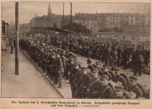 Greek 4th Army in Gorlitz, 1916. Image courtesy Die Welt, 8 Oktober 1916.