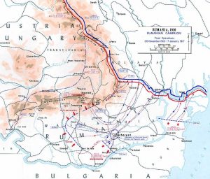 Operations in Romania November 1916 to January 1917. Image courtesy US Department of Military Art and Engineering.